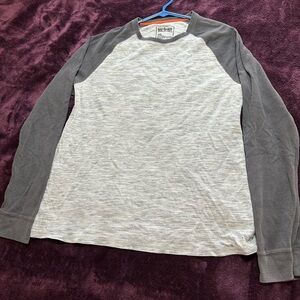 Urban Pipeline Gray and Charcoal Raglan Long Sleeve Tee